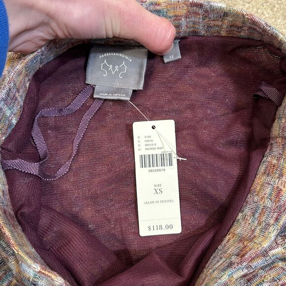 Vanessa Virginia Anthropologie NWT Asymmetric Midi Lined Spring Skirt Women XS - Picture 6 of 9